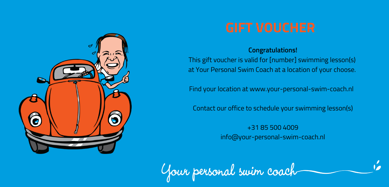 Adult swimming lessons gift voucher